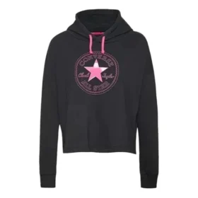 Sudadera con capucha deportiva y casual de punto, color negro
