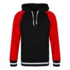 Sudadera con capucha gruesa informal, tallas asiáticas, «Negro»