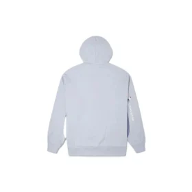 Sudadera con capucha holgada con bloques de color y forro polar Azul claro