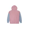 Sudadera con capucha oversize con bloques de color – Tallas asiáticas «Pink Aura»