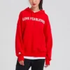 Sudadera con capucha oversize Love The Progress 2.0, tallas asiáticas, «Rojo»