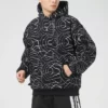 Sudadera con capucha para hombre de Converse, estilo athleisure, casual y deportiva, con estampado Splash Ink y forro polar, estampado completo