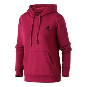 Sudadera con capucha y bordado de estrellas en forma de chevron, tallas asiáticas «Dark Red»