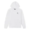 Sudadera con capucha y chevrón de estrellas bordado, tallas asiáticas «Blanco»