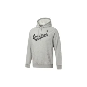 Sudadera con capucha y cordón para hombre Converse con estampado del logotipo Alphabet, gris Sudadera con capucha y cordón para hombre Converse con estampado del logotipo Alphabet, gris