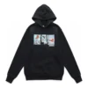 Sudadera con capucha y estampado de cómic, tallas asiáticas «Negro»