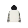 Sudadera con capucha y estampado de leopardo arcoíris, tallas asiáticas, «Off White»