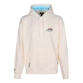 Sudadera con capucha y estampado de nube arcoíris, tallas asiáticas «Egret»