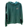 Sudadera con capucha y estampado de nube arcoíris, tallas asiáticas «Verde»