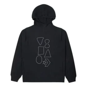Sudadera con capucha y estampado gráfico Shapes, tallas asiáticas, «Negro» Sudadera con capucha y estampado gráfico Shapes, tallas asiáticas, «Negro»