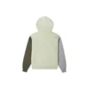 Sudadera con capucha y estrella bordada en forma de chevrón, tallas asiáticas «Olive»