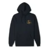 Sudadera con capucha y logotipo de montaña, tallas asiáticas «Negro»