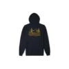 Sudadera con capucha y logotipo de montaña, tallas asiáticas «Negro»