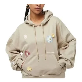 Sudadera con capucha y logotipo Flora, tallas asiáticas «Beige»