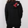 Sudadera con capucha y logotipo grande Tallas asiáticas «Negro»