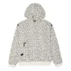 Sudadera con capucha y media cremallera Court-Ready Cheetah, tallas asiáticas, «Egret Spotted Leopard»