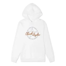 Sudadera con capucha y parche Chuck deconstruida, tallas asiáticas «Blanco» Sudadera con capucha y parche Chuck deconstruida, tallas asiáticas «Blanco»