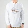 Sudadera con capucha y parche Chuck deconstruida, tallas asiáticas «Blanco»