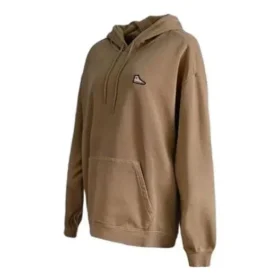 Sudadera con capucha y parches, corte holgado, tallas asiáticas «Nomad Khaki»