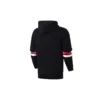 Sudadera con capucha y texto universitario Tallas asiáticas «Black»