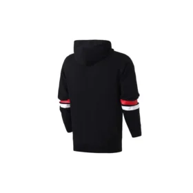 Sudadera con capucha y texto universitario Tallas asiáticas «Black»