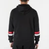 Sudadera con capucha y texto universitario Tallas asiáticas «Black»