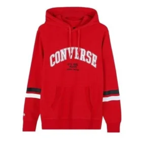 Sudadera con capucha y texto universitario, tallas asiáticas, «Rojo»