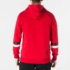 Sudadera con capucha y texto universitario, tallas asiáticas, «Rojo»