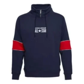 Sudadera con cuello de embudo y cremallera de un cuarto Chuck Taylor All Star Tallas asiáticas «Azul marino» Sudadera con cuello de embudo y cremallera de un cuarto Chuck Taylor All Star Tallas asiáticas «Azul marino»
