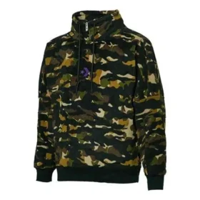 Sudadera con cuello de tolva de forro polar Archive Camo Tallas asiáticas «Camo Green»