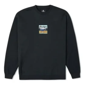 Sudadera con cuello redondo y estampado Counter Climate, tallas asiáticas «Black»