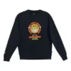 Sudadera con cuello redondo y estampado «GOOD TIMES» Tallas asiáticas «Negro»