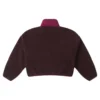 Sudadera con media cremallera Sherpa, tallas asiáticas «Eternal Earth Brown»