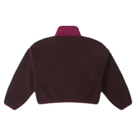 Sudadera con media cremallera Sherpa, tallas asiáticas «Eternal Earth Brown»