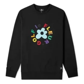 Sudadera Converse x Golf Le Fleur Crew, tallas asiáticas «Negro»