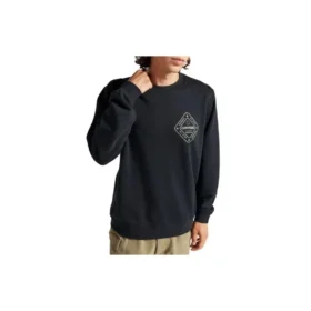 Sudadera de cuello redondo Chuck Taylor All Star Winter Art Graphic, tallas asiáticas, «Black»