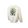 Sudadera de cuello redondo con estampado Spring Up, tallas asiáticas «Egret»