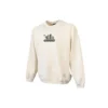 Sudadera de cuello redondo con estampado Spring Up, tallas asiáticas «Egret»