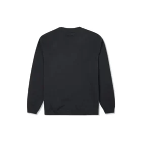 Sudadera de cuello redondo de felpa cepillada con estrella bordada y diseño en zigzag Tallas asiáticas «Negro»