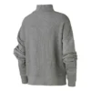 Sudadera de punto con cuello alto Tallas asiáticas «Gris»