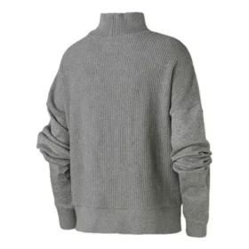 Sudadera de punto con cuello alto Tallas asiáticas «Gris»