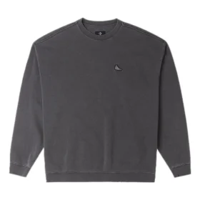Sudadera holgada con parche de las zapatillas Chuck Taylor, tallas asiáticas, «Negro»