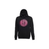Sudadera negra de punto con logotipo grande en el pecho