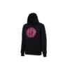 Sudadera negra de punto con logotipo grande en el pecho