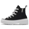 Zapatillas casuales Chuck Taylor All Star de caña alta con suela dentada «Negro y blanco»