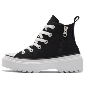 Zapatillas casuales Chuck Taylor All Star de caña alta con suela dentada «Negro y blanco»