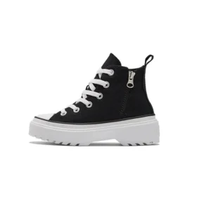Zapatillas casuales Chuck Taylor All Star de caña alta con suela dentada «Negro y blanco»