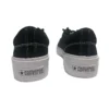 Zapatillas casuales de lona retro de caña baja SkidGrip, elegantes, en negro y blanco