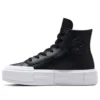 Zapatillas con plataforma Chuck Taylor All Star Cruise Hi «Cuero negro»
