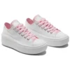 Zapatos con plataforma Chuck Taylor All Star Move CX «White Sunrise Pink»